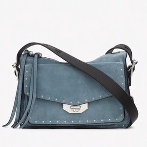 NEW Rag & Bone Studded Leather Small Field Messenger Bag